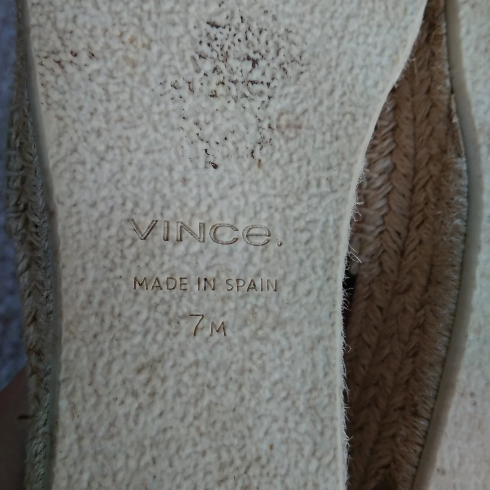 Vince Jesse suede slip-on platform sandals size 7